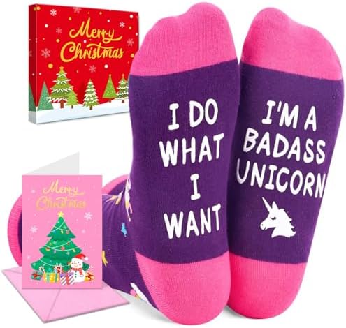 Unicorn Gifts for Women Christmas Stocking Stuffers Socks