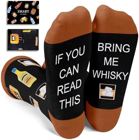 Whiskey Drinker Gifts for Men Socks