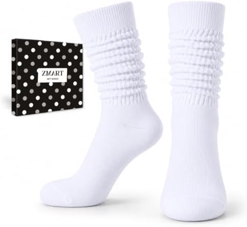 White Slouch Socks for Girl