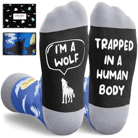 Wolf Gifts for Men Women Socks