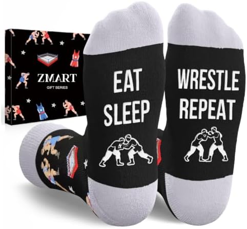 Wrestling Gifts for Men Women Funny for Wrestlers Coach Dad Socks