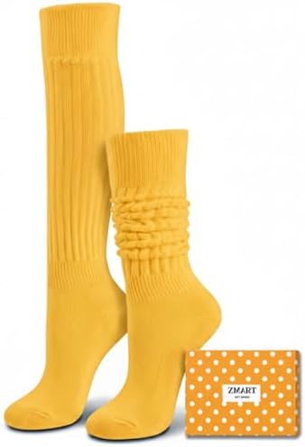 Yellow Slouch Socks Women
